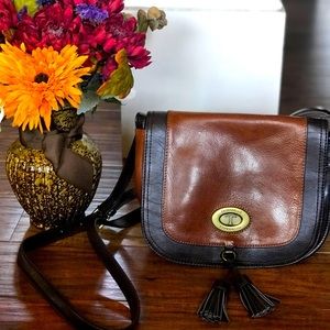Tignanello Vintage Leather Saddle Crossbody